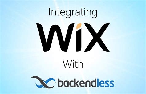 Backendless With Wix Advice General Backendless Support