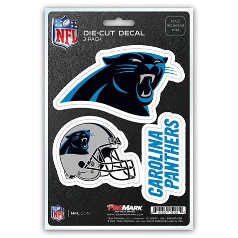 Carolina Panthers Team Logo Set Of 3 Sticker Sheet At Sticker Shoppe