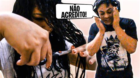 A REAÇÃO DO CAIQUE AO VER O QUE EU FIZ NO MEU CABELO YouTube