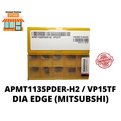 ORIGINAL MITSUBISHI CARBIDE INSERT APMT1135PDER H2 VP15TF 10PCS BOX