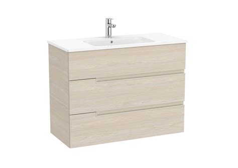 Unik Mueble Y Lavabo Modelo Victoria N Version Cajones Fresno