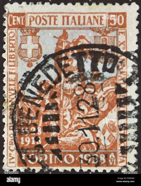 Cachet Du Royaume D Italie Timbre Comm Moratif De La