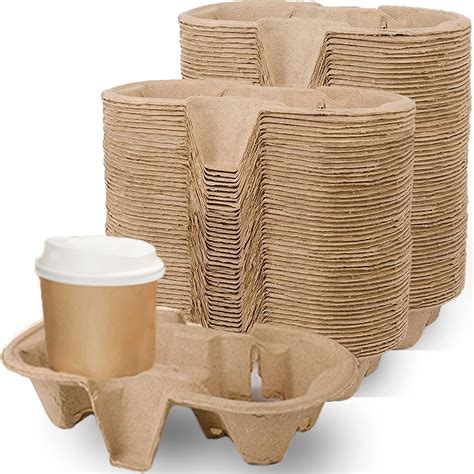 Amazon Ndswkr Pack Pulp Fiber Drink Carrier Cup Carrier