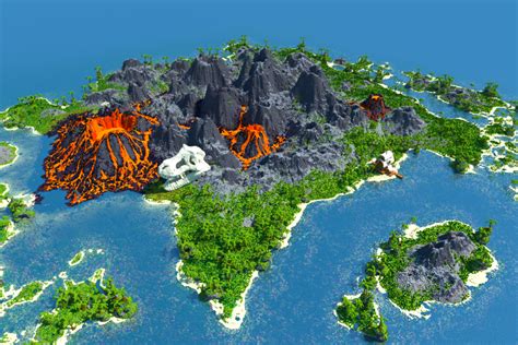 Minecraft Volcano Base