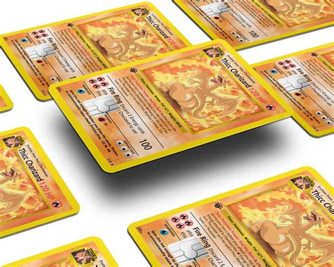 Thicc Charizard Pokemon Card Credit Card Credit Card Skin – Anime Town ...