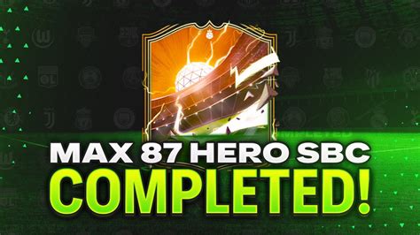 Max Hero Upgrade Sbc Completed Tips Cheap Method Eafc Youtube