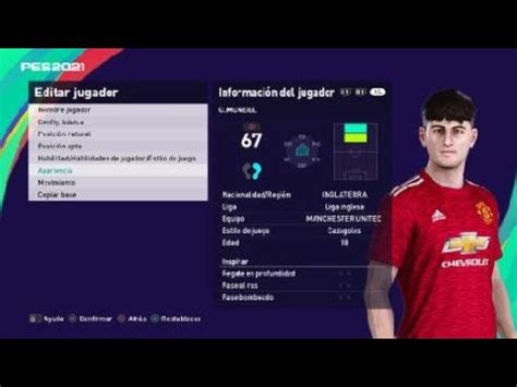 PES 2021 Manchester United Charlie Mcneill YouTube