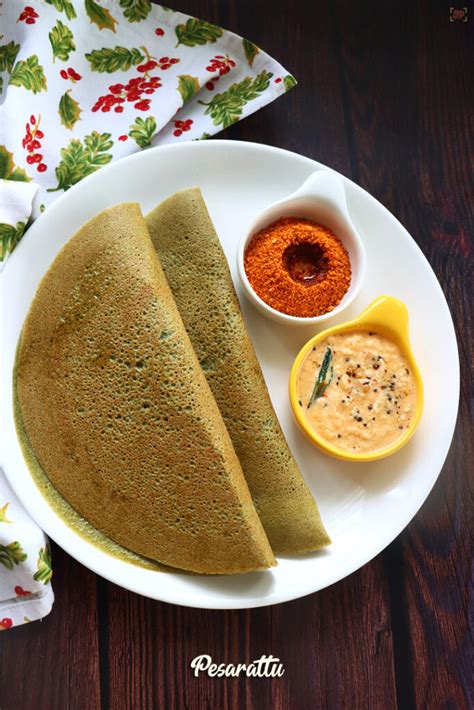 Pesarattu Recipe Moong Dal Dosa Recipe Sharmis Passions