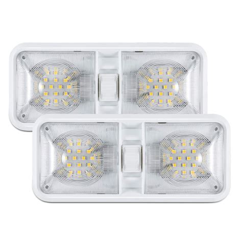 Kohree V Led Lumens Rv Ceiling Double Dome Light Rv Interior