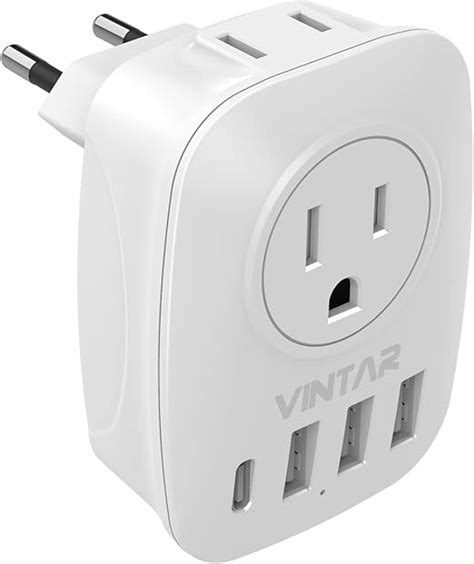 Amazon Pack European Travel Plug Adapter Vintar International