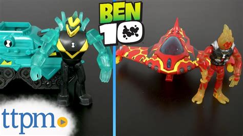 Ben 10 Diamondhead Power Tank And Heatblast Rocket Flyer From Playmates