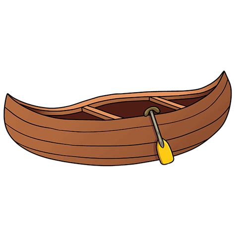 How to Draw a Canoe - Really Easy Drawing Tutorial