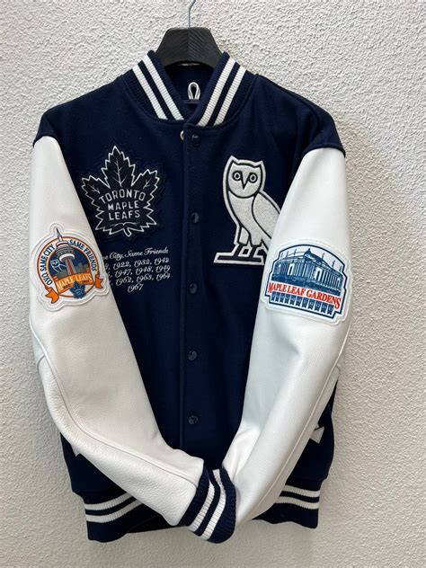 Octobers Very Own Ovo X Toronto Maple Leafs Varsity Jacket Grailed