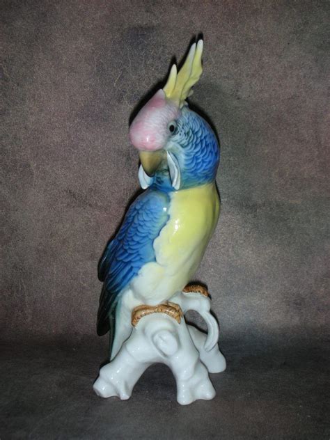 Статуэтка фарфор. Птица Попугай какаду - купить по выгодной цене в ...