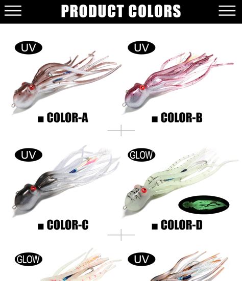 Spinpoler G G G Tpe Soft Octopus Fishing Lure Jigging Hook Jig