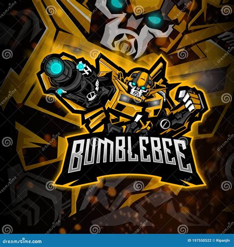 BumbleBee Logo Mascot,esport,sport Etc Stock Vector - Illustration of ...