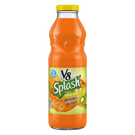 Jugo Natural Con Mix De Frutas Tropicales V8 Splash Botella 473 Ml Wong