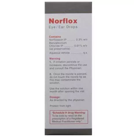 Norflox Uses Price Dosage Side Effects Substitute Buy Online