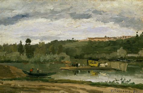 Ferry At Varenne Saint Hilaire Camille Pissarro En Reproducci N