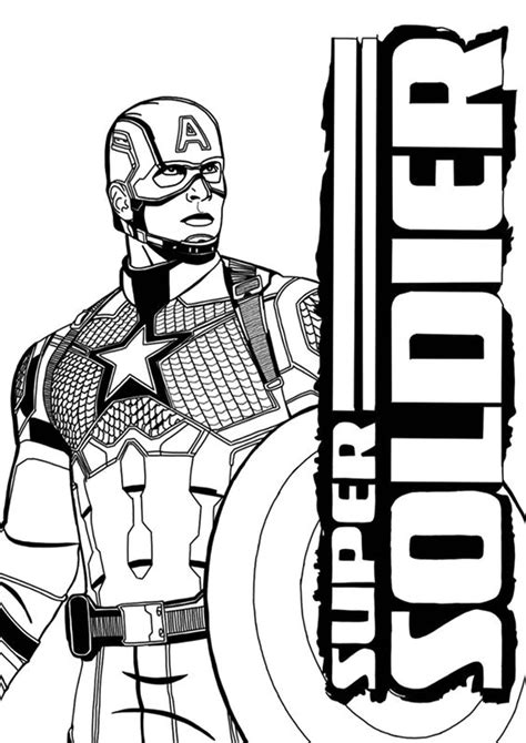 Captain America Coloring Pages Printable Click The Captain America