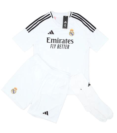 Ensemble Maillot Short Chaussettes Real Madrid Enfant Domicile