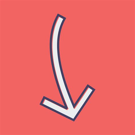 Arrow Pointing Down Vector Icon 23559142 Vector Art At Vecteezy