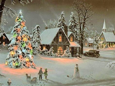 Christmas Scenes Wallpapers - Wallpaper Cave