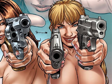 Lookers Big Guns Nude Bag Set Fresh Comics