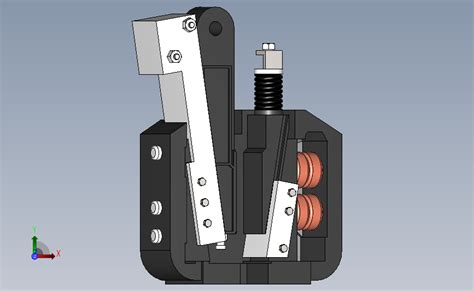 渐进式安全钳qj2500左 Qj2500右 Solidworks 2018模型图纸下载 懒石网