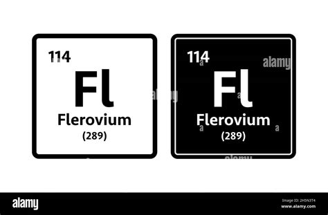 S Mbolo De Flerovium Elemento Qu Mico De La Tabla Peri Dica