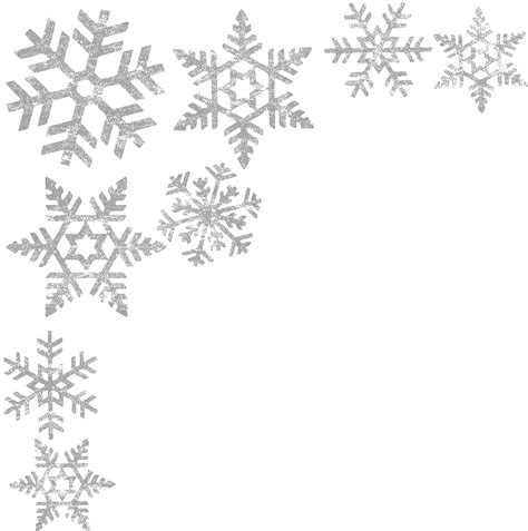 Snowflake Pattern Fluttering Snowflakes Background Png Download