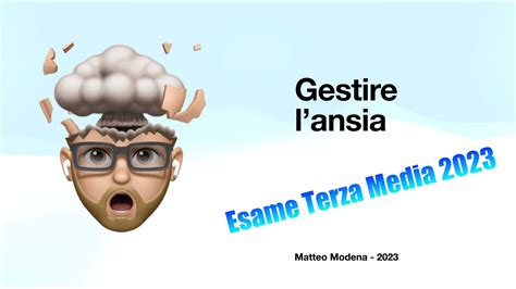 Gestire Lansia Esame Di Terza Media 2023 YouTube