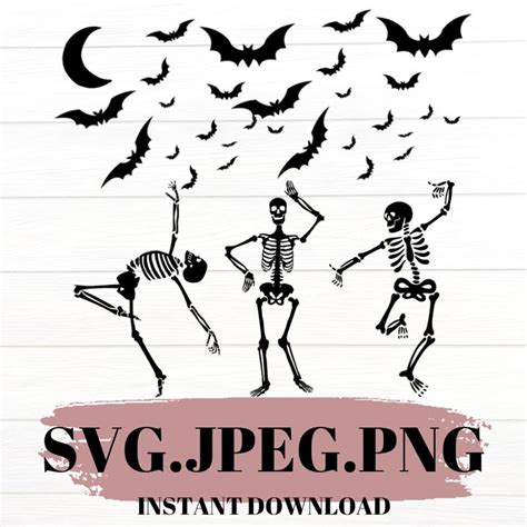 Dancing Skeleton SVG, Halloween SVG, Dancing Skeleton Halloween SVG ...