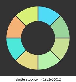 Pie Charts Vector Colorful Info Template16 Stock Vector Royalty Free