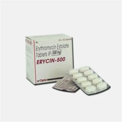 Erycin Erythromycin Tablets at Rs 116.50/strip | Erythromycin Tablet in Nagpur | ID: 27187107048