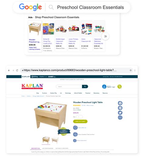 Kaplan Early Learning Company Outreach Shopping Longtail Ux