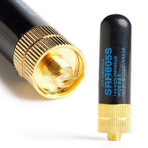 1X Dual Band UHF VHF SRH805S SMA Female Antenna For Uv 5R 888S Uv 82