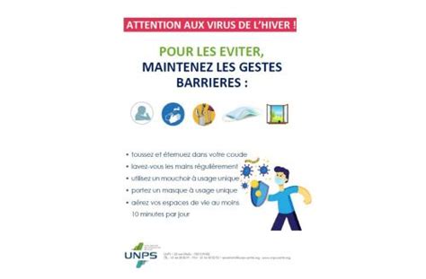 Affiches Unps Vaccination Antigrippale Et Maintien Des Gestes