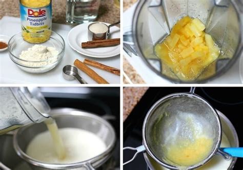 Cómo se hace el atole de piña con agua