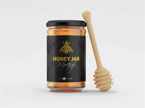 Free Psd Jar Mockup For Honey Package Branding Package Mockups