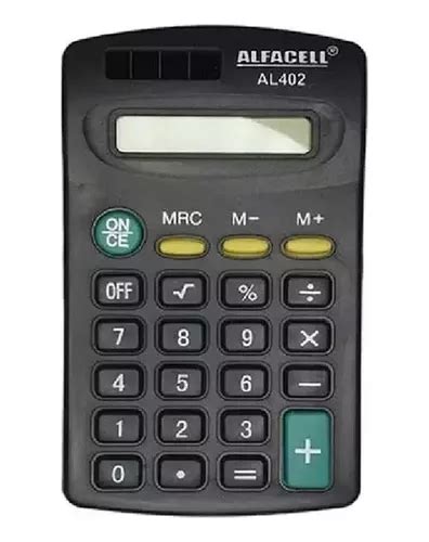 Kit C 5 Unid Calculadora Pequena Bolso Eletronica Alfacell MercadoLivre