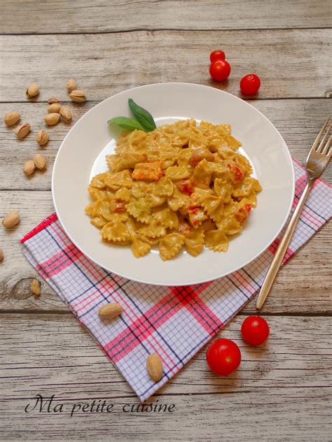 Farfalle Al Pesto Di Pistacchi E Pesce Spada Ma Petite Cuisine