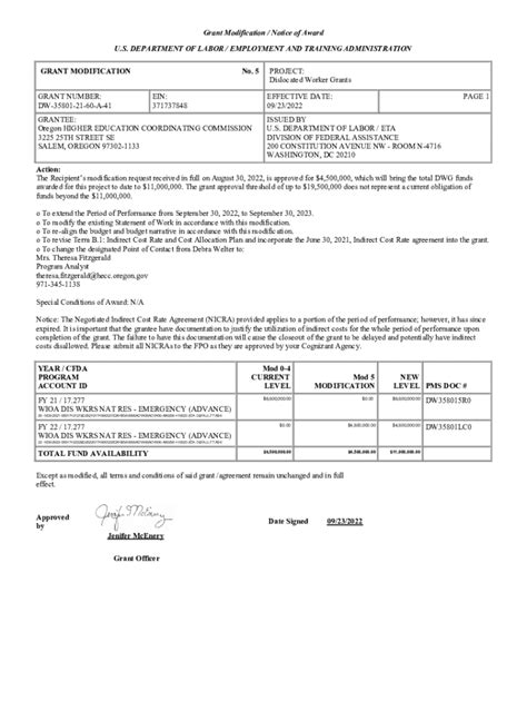 Fillable Online ETA 9130 G National Dislocated Worker Grant