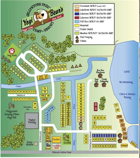 Campground Map | Fingerlakes Jellystone