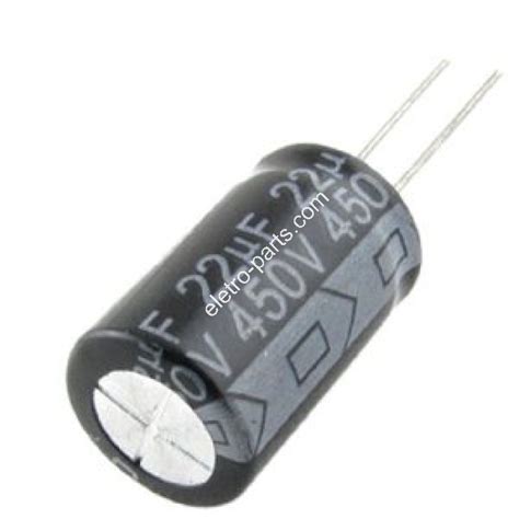 Capacitor Eletrolítico 22uf X 450v 105º Unidade Eletro Parts