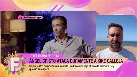 Kike Calleja se defiende tras los ataques de Ángel Cristo No voy a