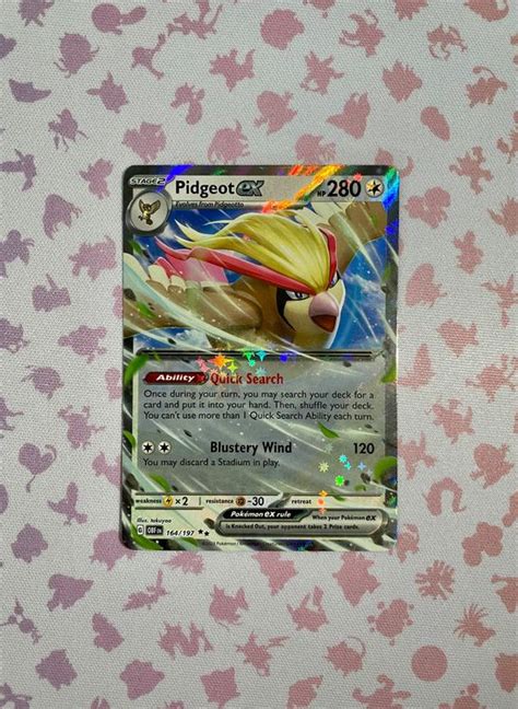 Pokemon Obsidian Flames Pidgeot Ex En Kaufen Auf Ricardo