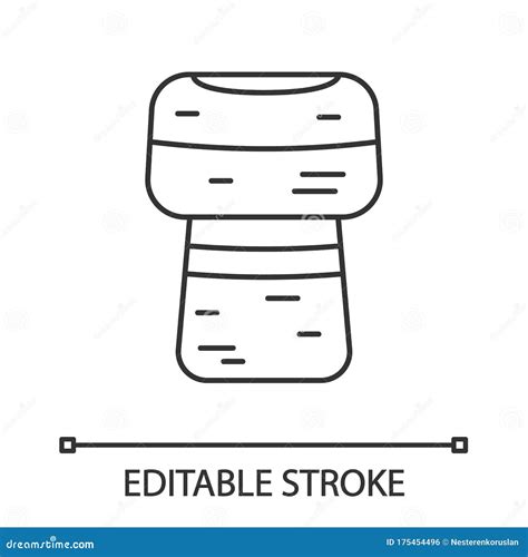 Wine cork linear icon stock vector. Illustration of drink - 175454496