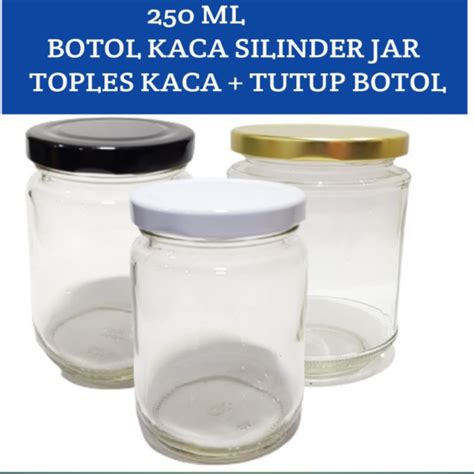 Jual Ml Botol Kaca Baru Tutup Seng Tg Jar Botol Kaca Silinder