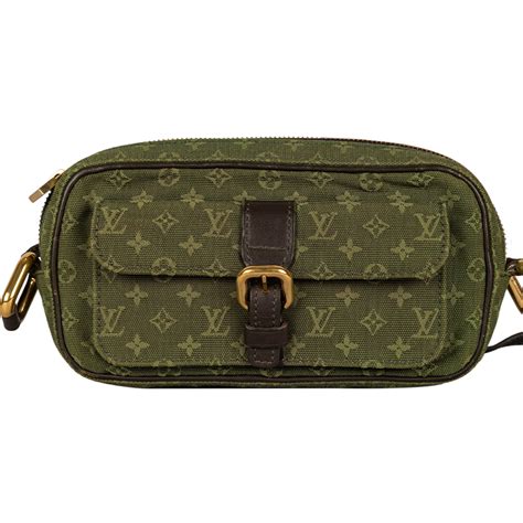 Louis Vuitton Khaki Green Monogram Mini Lin Juliette Mm Crossbody Bag